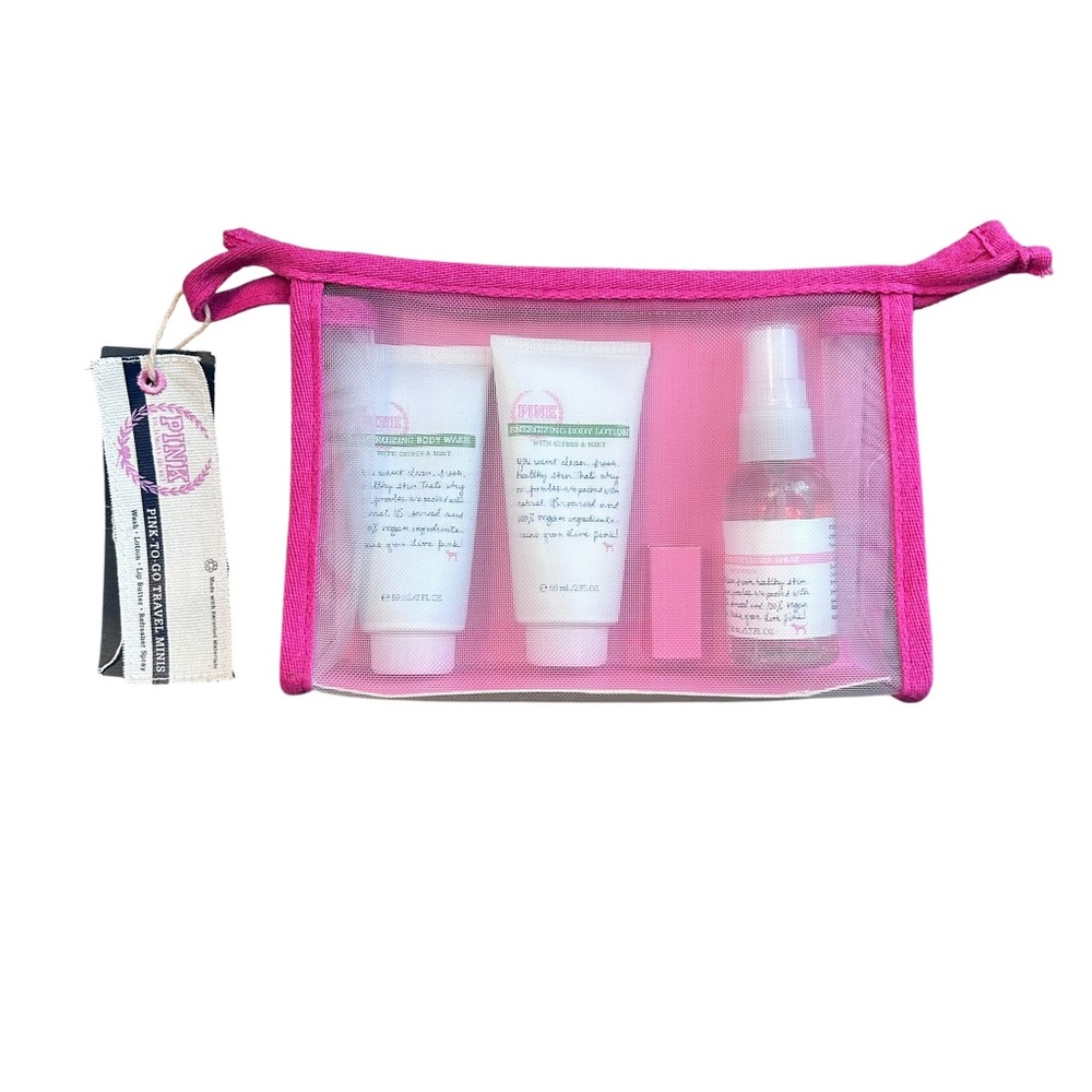 NWT Victoria's Secret PINK Energizing‎ Travel Set